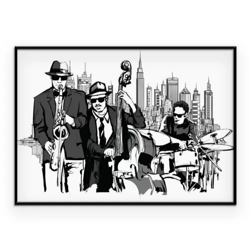 Poster Jazz band in New York