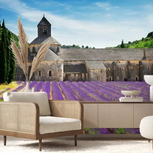 Sticker Poa van lavendel in de kerk