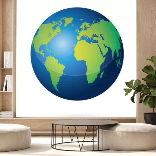 Sticker 3D planeet aarde realistische graphics