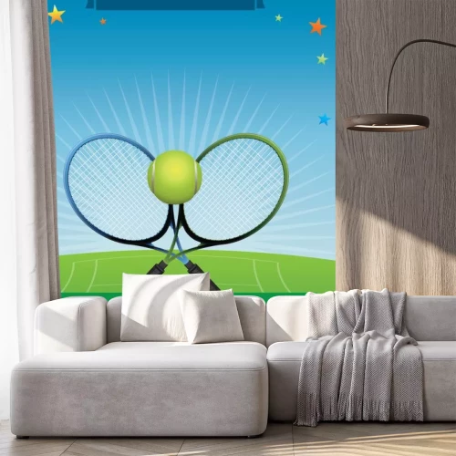 Sticker Vector Tennis Tournament illustratie