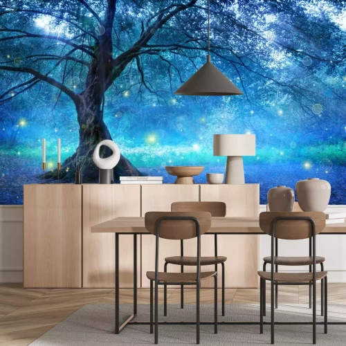 Fotobehang Magische boom in een bos