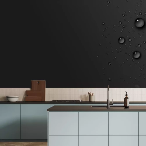 Sticker Work - Sweat - Bereiken - Workout en Fitness Citaat van de Motivatie - Creatieve Typografie Modern Banner Concept - Drops - Blauw