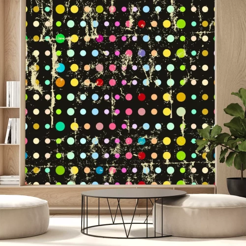 Sticker Stippen naadloze patroon, vector, fictieve artwork