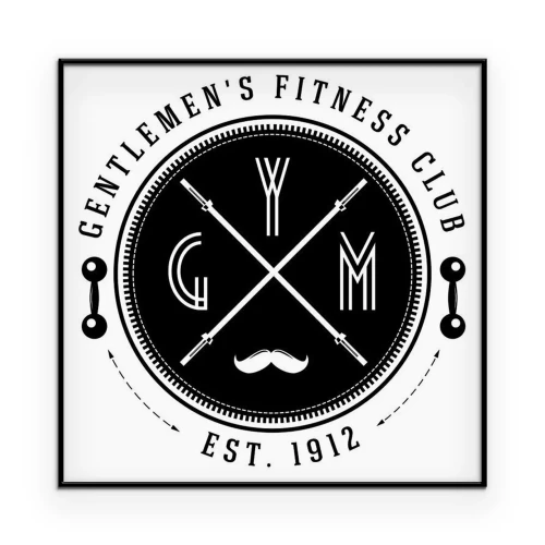 Poster Sportschoolbord in retrostijl