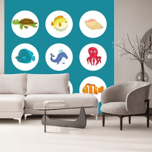 Sticker Sea fauna cartoon