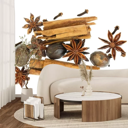 Sticker Kerstkruiden op een witte achtergrond