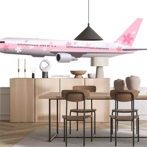 Sticker 飛行 機 ジ ェ ッ ト 機 桜 ア イ コ ン