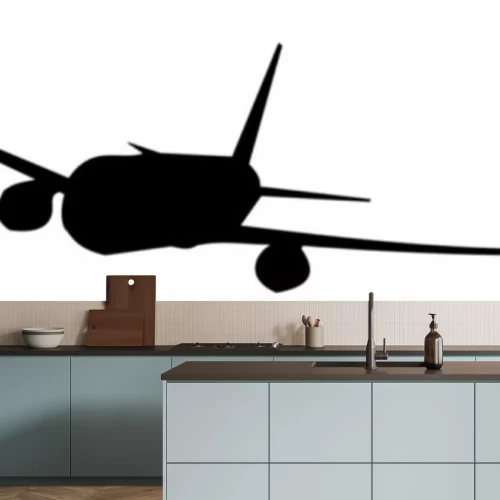 Sticker een vliegtuig