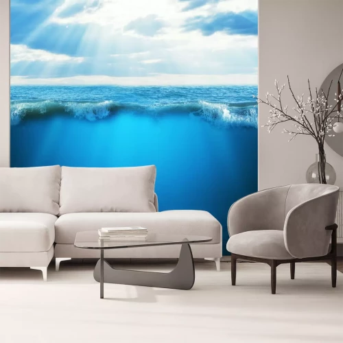 Sticker Blauwe oceaan en hemel