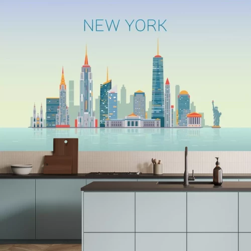 Sticker skyline van New York