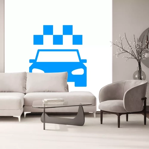 Sticker Taxi pictogram. Vlak