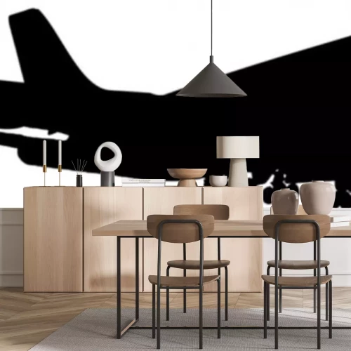 Sticker een vliegtuig