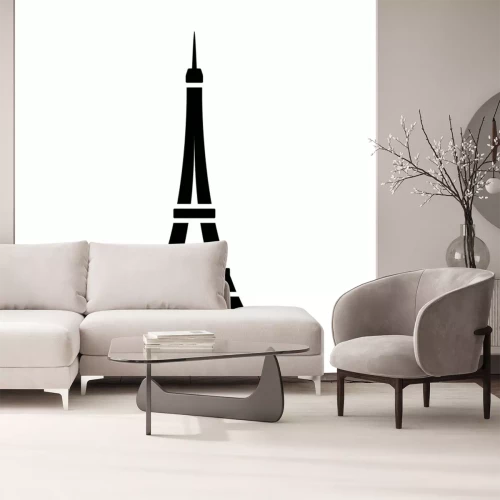 Sticker Eiffel Tower / Tour Eiffel in Parijs flat icon for apps en websites