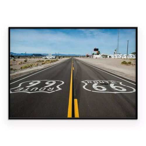 Poster Route 66 teken