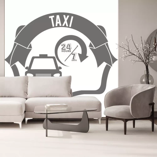 Sticker taxi service design 