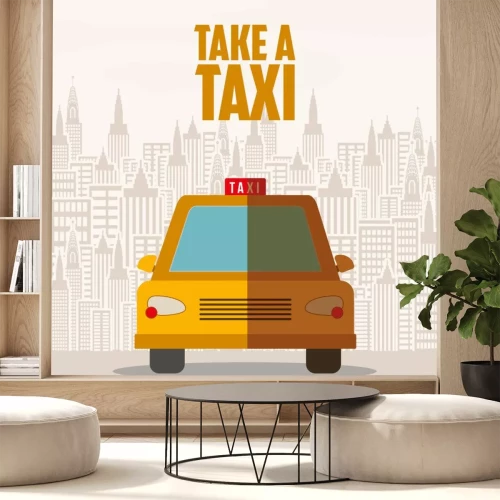 Sticker taxi service design 
