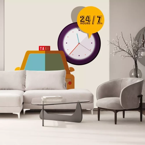 Sticker taxi service design 