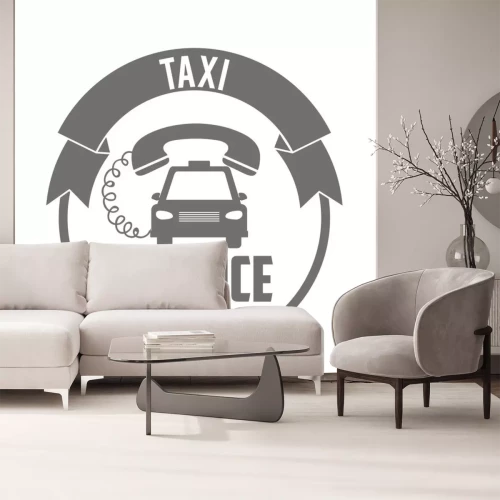 Sticker taxi service design 