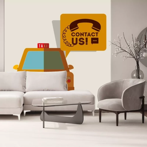 Sticker taxi service design 