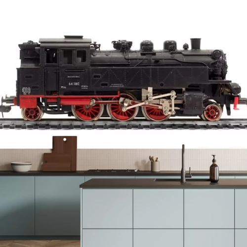 Sticker alte Modelleisenbahn Dampflok, lok, lokomotive