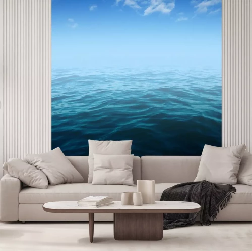 Sticker Blauwe zeewater