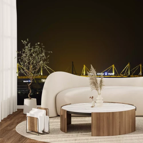 Fotobehang Westfalen stadion bij nacht