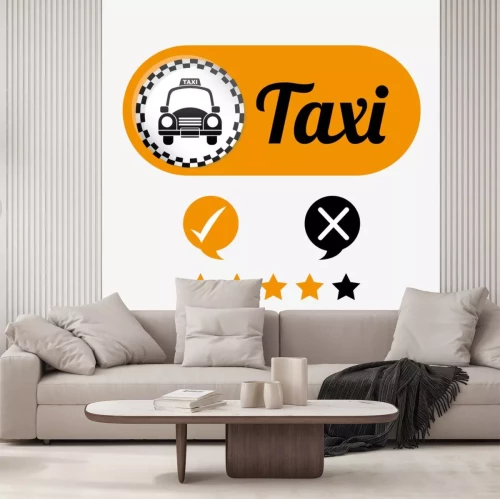 Sticker taxi service design 