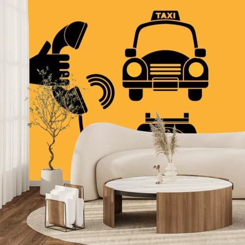Sticker taxi service design 