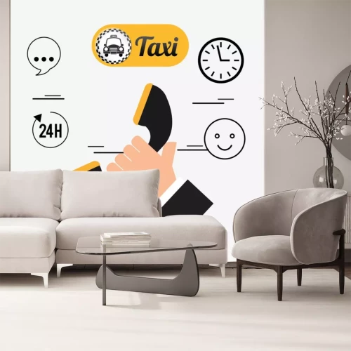 Sticker taxi service design 