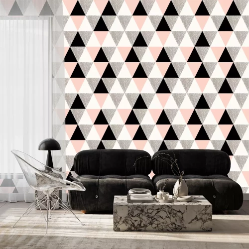Behang Achtergrond met driehoeken