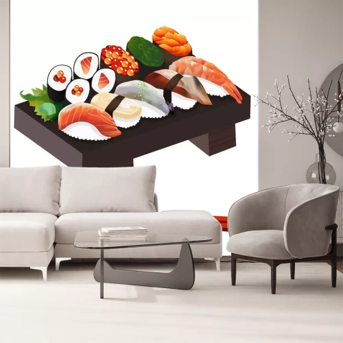 Sticker Illustratie Eten: Japans voedsel Illustration