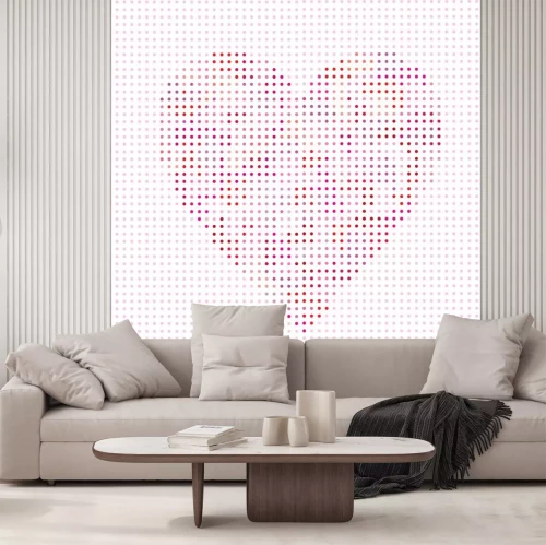 Sticker stippen vector valentijn hart