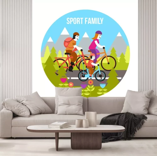 Sticker Sports Family Concept