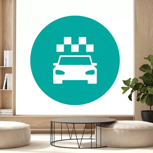 Sticker Taxi pictogram. Vlak