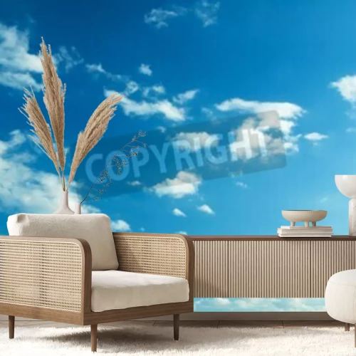 Fotobehang Pluizige wolken in de lucht