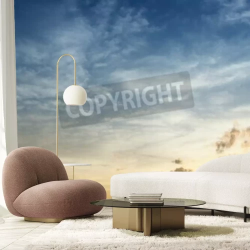 Fotobehang Lucht bij zonsopgang