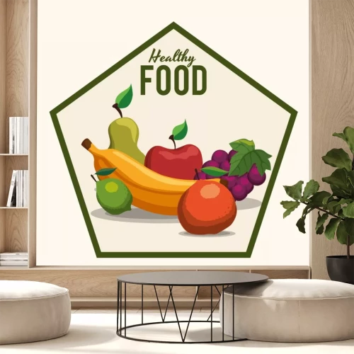 Sticker Appels en peren onder ander fruit