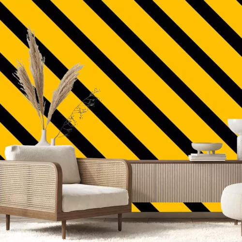 Sticker Strepen oranje zwart