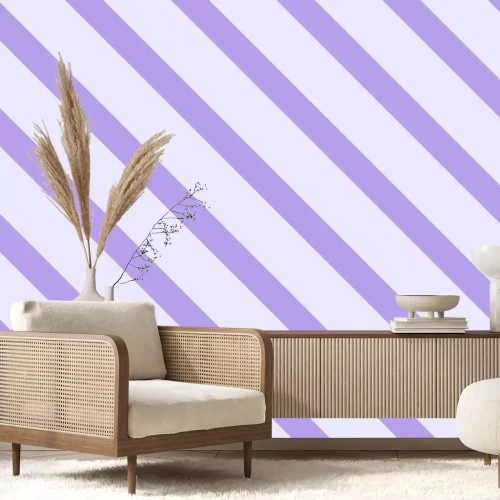 Sticker Streep patroon met grijs lila