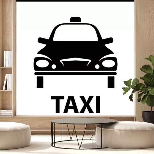 Sticker Taxi Icon Symbol