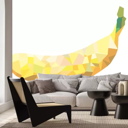 Sticker Banaan moderne afbeelding met geometrische vormen