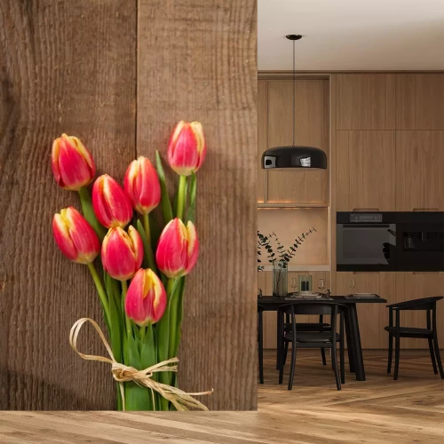 Sticker Tulpen in een klein boeket