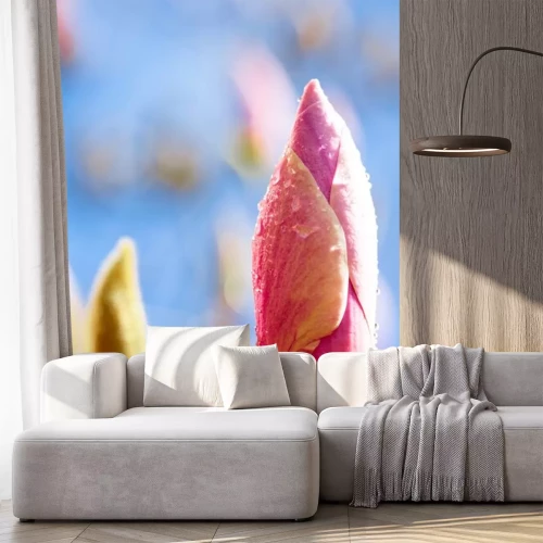 Sticker Magnoliaknop tegen de hemel