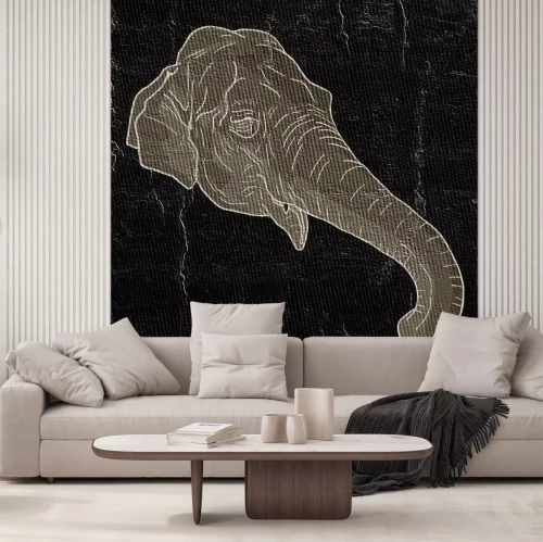 Sticker olifant gezicht