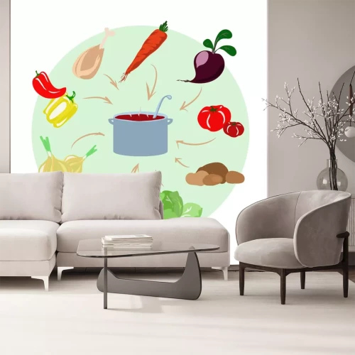 Sticker Ingrediënten voor soep