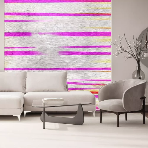 Sticker abstracte achtergrond ontwerp op houten korreltextuur