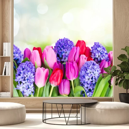 Sticker Tulpen en hyacinten