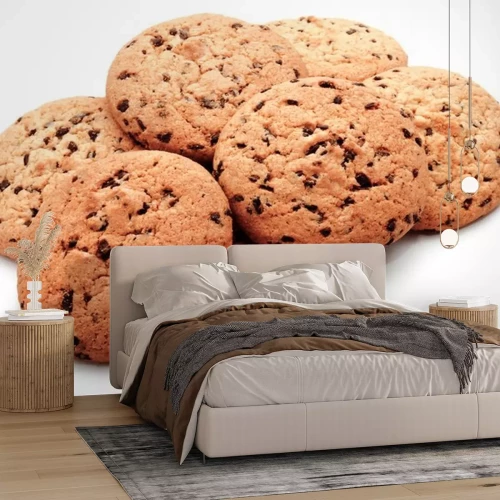 Sticker Chocolate chip cookies geïsoleerd