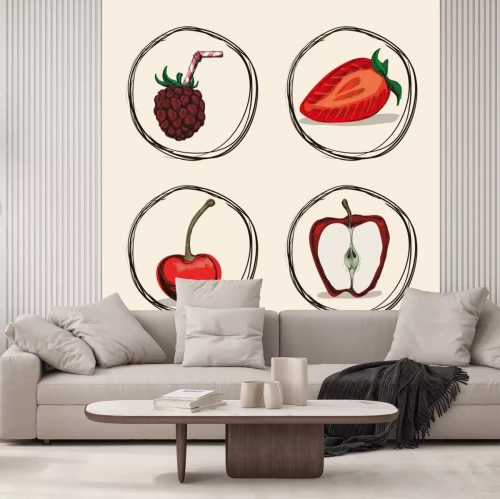 Sticker Fruits design icoon