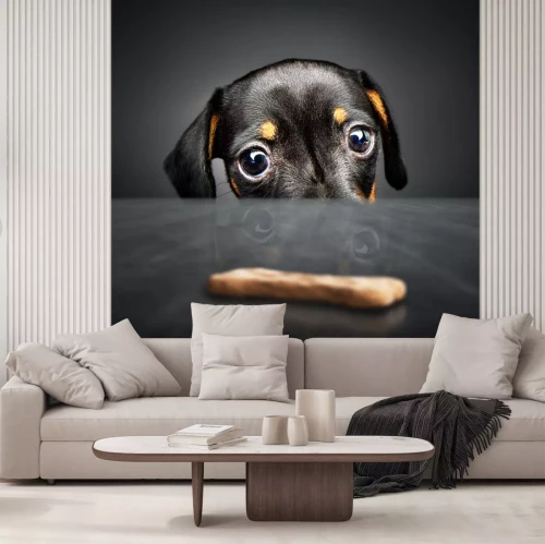 Sticker Puppy verlangen naar een traktatie